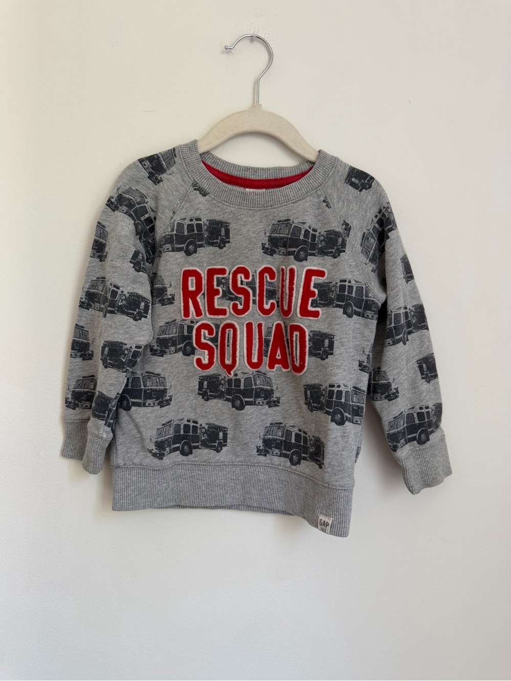 babyGap Kids 'Rescue Squad' Grey Sweatshirt (Size 3)